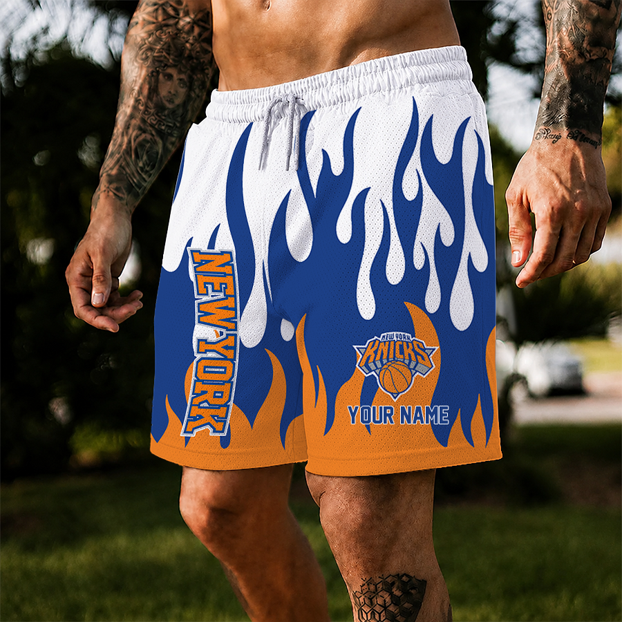 [HOT DEAL] NEW CUSTOMIZED NBA04 NYK NEW YORK KNICKS SHORT PANTS