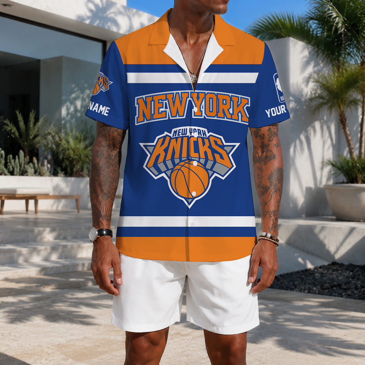 EXCLUSIVE EDITION - NEW CUSTOMIZED NBA04 NYK NEW YORK KNICKS UNISEX HAWAIIAN SHIRT