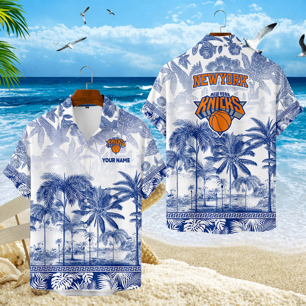 FINAL CLEARANCE - NEW CUSTOMIZED NBA04 NYK NEW YORK KNICKS UNISEX HAWAIIAN SHIRT