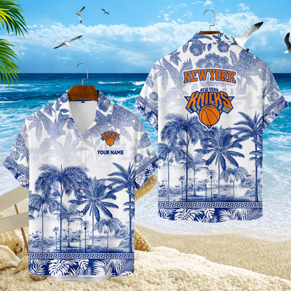 FINAL CLEARANCE - NEW CUSTOMIZED NBA04 NYK NEW YORK KNICKS UNISEX HAWAIIAN SHIRT