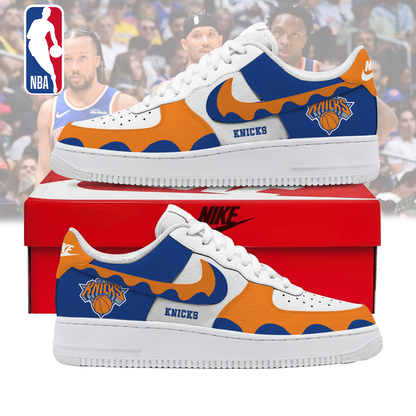 LIMITED EDITION - NEW CUSTOMIZED NBA04 NYK NEW YORK KNICKS AF1 SNEAKERS