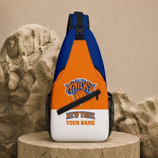 LIMITED EDITION - NEW CUSTOMIZED NBA04 NYK NEW YORK KNICKS SLING BAG