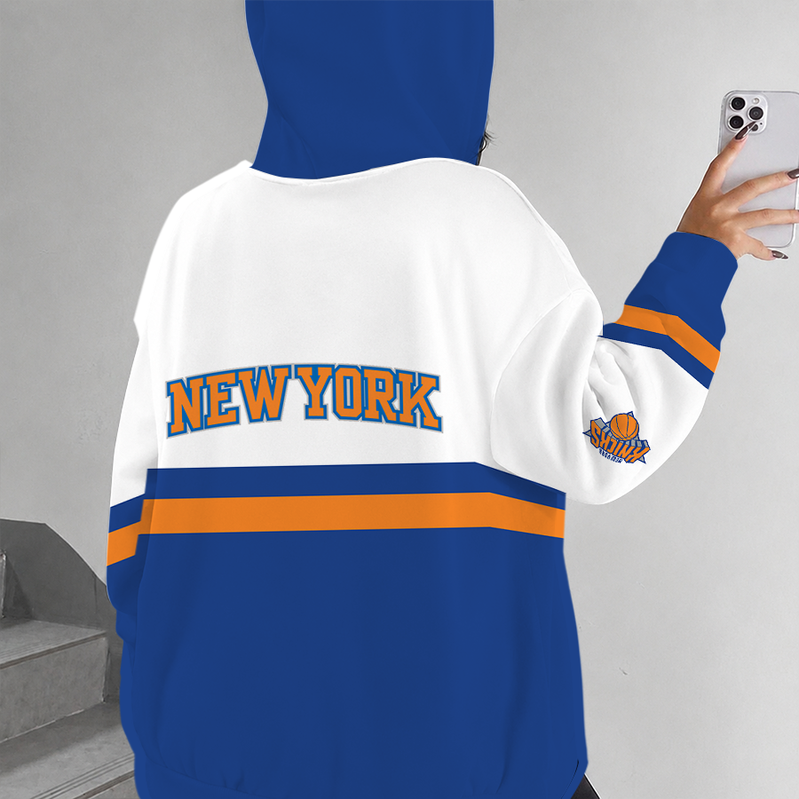 [HOT DEAL] NEW CUSTOMIZED NBA04 NYK NEW YORK KNICKS ZIP HOODIE