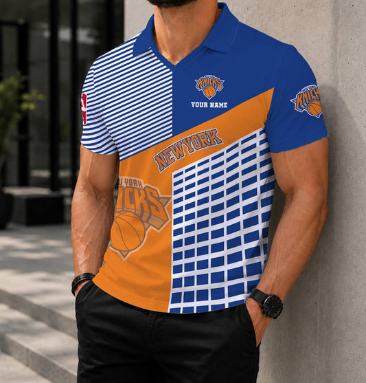 LIMITED EDITION - NEW CUSTOMIZED NBA04 NYK NEW YORK KNICKS POLO SHIRT