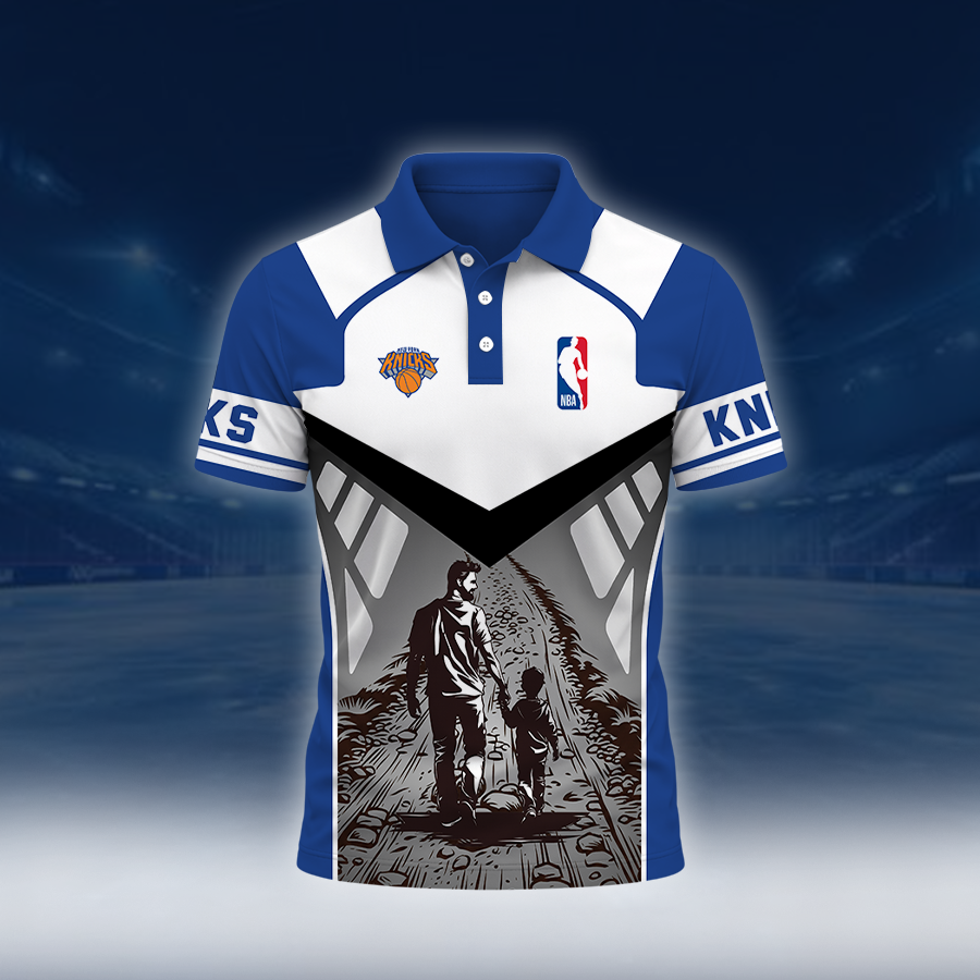 LIMITED EDITION - NEW CUSTOMIZED NBA04 NYK NEW YORK KNICKS POLO SHIRT