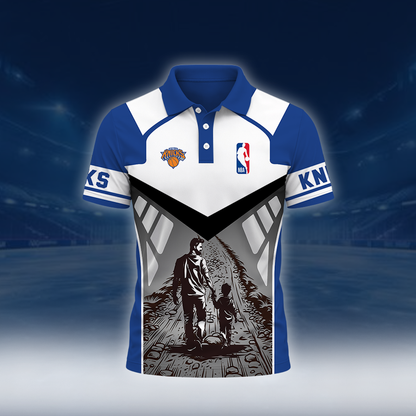 LIMITED EDITION - NEW CUSTOMIZED NBA04 NYK NEW YORK KNICKS POLO SHIRT