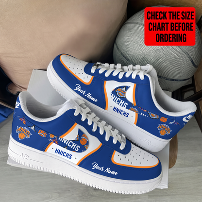 LIMITED EDITION - NEW CUSTOMIZED NBA04 NYK NEW YORK KNICKS AF1 SHOES