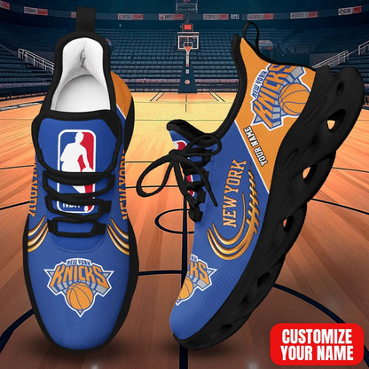 LIMITED EDITION - NEW CUSTOMIZED NBA04 NYK NEW YORK KNICKS PREMIUM CLUNKY SNEAKERS
