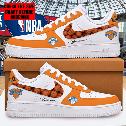 LIMITED EDITION - NEW CUSTOMIZED NBA04 NYK NEW YORK KNICKS AF1 SHOES