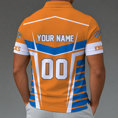[HOT DEAL] NEW CUSTOMIZED NBA04 NYK NEW YORK KNICKS ZIP POLO SHIRT