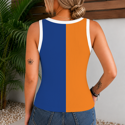 [HOT DEAL] NEW CUSTOMIZED NBA04 NYK NEW YORK KNICKS WOMEN'S V-NECK TANK TOP