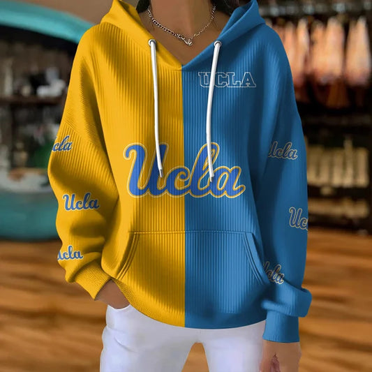 [FAN FAVORITE] NEW CUSTOMIZED NCAA MAM04 UCB UCLA BRUINS STRAPPY RIBBED HOODIE & SWEATSHIRT