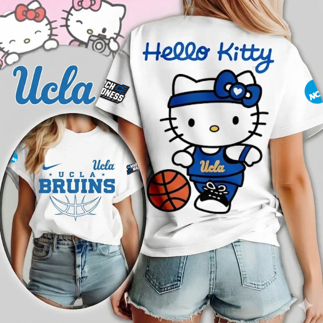 LIMITED EDITION - NEW CUSTOMIZED MAM NCAA04 UCB UCLA BRUINS HELLO KITTY T-SHIRT, SWEATSHIRT, HOODIE & ZIP HOODIE
