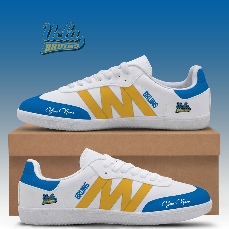 [FAN FAVORITE] NEW CUSTOMIZED NCAA MAM04 UCB UCLA BRUINS CLASSIC SNEAKERS