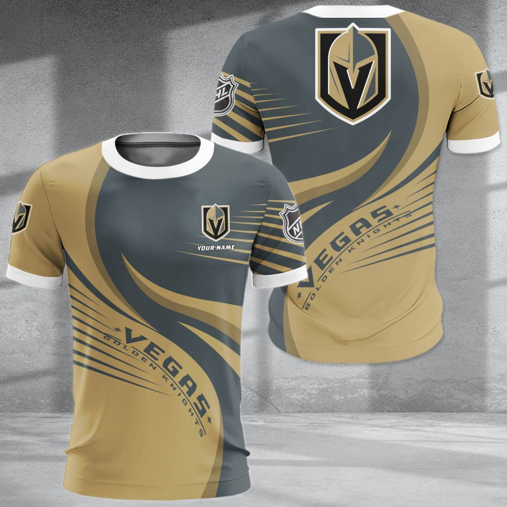 LIMITED EDITION - NEW CUSTOMIZED NHL04 VGK VEGAS GOLDEN KNIGHTS POLO SHIRT & T-SHIRTS
