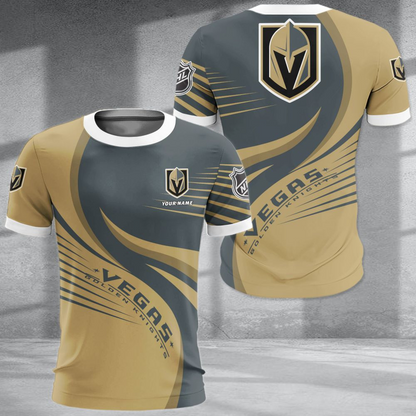 LIMITED EDITION - NEW CUSTOMIZED NHL04 VGK VEGAS GOLDEN KNIGHTS POLO SHIRT & T-SHIRTS
