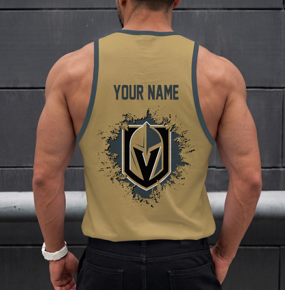LIMITED EDITION - NEW CUSTOMIZED NHL04 VGK VEGAS GOLDEN KNIGHTS UNISEX TANK TOP