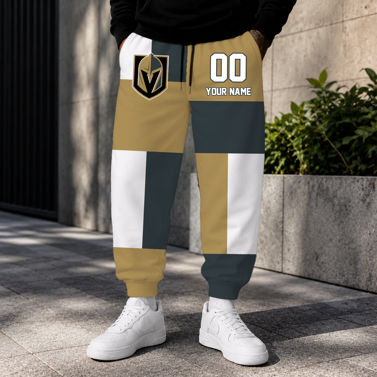 LIMITED EDITION - NEW CUSTOMIZED NHL04 VGK VEGAS GOLDEN KNIGHTS SWEATPANTS