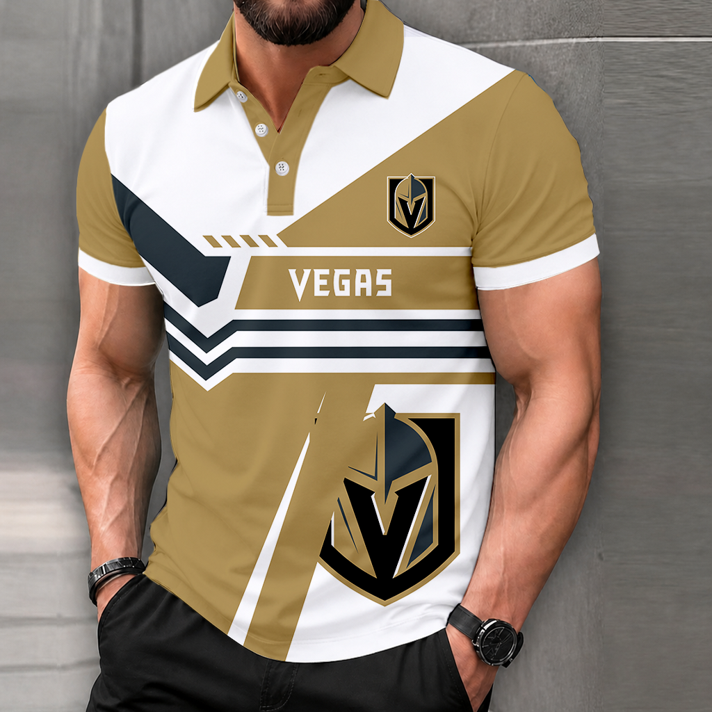 LIMITED EDITION - NEW CUSTOMIZED NHL04 VGK VEGAS GOLDEN KNIGHTS POLO SHIRT, ZIP POLO SHIRT & T-SHIRTS