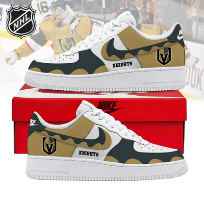 VIRAL EDITION - NEW CUSTOMIZED NHL04 VGK VEGAS GOLDEN KNIGHTS AF1 SHOES