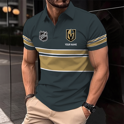 [SUPER SALE] NEW CUSTOMIZED NHL04 VGK VEGAS GOLDEN KNIGHTS POLO SHIRT