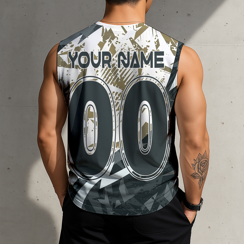 LIMITED EDITION - NEW CUSTOMIZED NHL04 VGK VEGAS GOLDEN KNIGHTS TANK TOP & GYM SHIRT