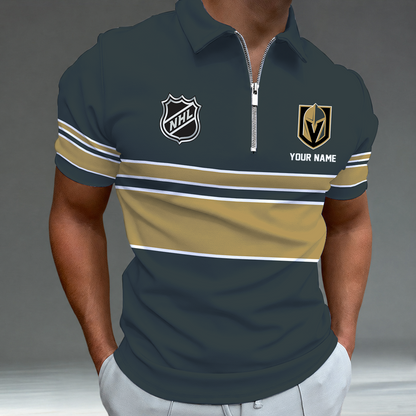 [SUPER SALE] NEW CUSTOMIZED NHL04 VGK VEGAS GOLDEN KNIGHTS POLO SHIRT