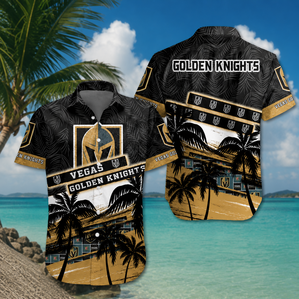 LIMITED EDITION - NEW CUSTOMIZED NHL04 VGK VEGAS GOLDEN KNIGHTS UNISEX HAWAIIAN SHIRT