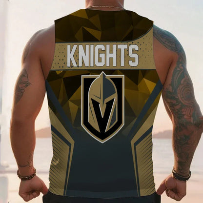 [SUPER SALE] NEW CUSTOMIZED NHL04 VGK VEGAS GOLDEN KNIGHTS UNISEX TANK TOP