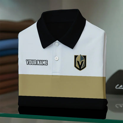 [SUPER SALE] NEW CUSTOMIZED NHL04 VGK VEGAS GOLDEN KNIGHTS POLO SHIRT