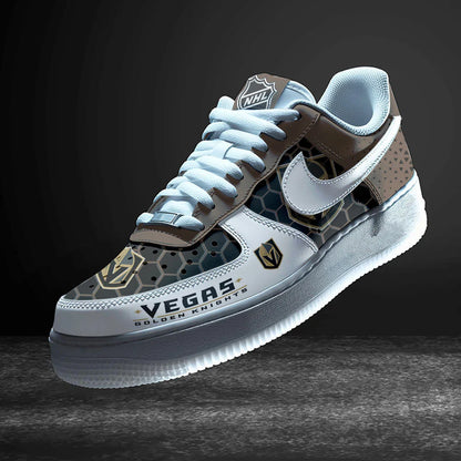 LIMITED EDITION - NEW CUSTOMIZED NHL04 VGK VEGAS GOLDEN KNIGHTS AF1 SHOES
