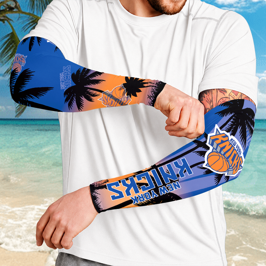 [HOT DEAL] NEW CUSTOMIZED NBA04 NYK NEW YORK KNICKS SUN ARM SLEEVES