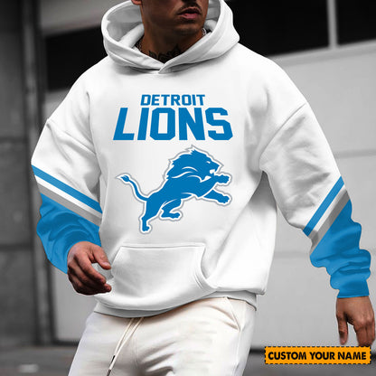 ELITE EDITION - NEW CUSTOMIZED NFL04 DTL DETROIT LIONS HOODIE, ZIP HOODIE, POLO SHIRT, ZIP POLO SHIRT, T-SHIRT & SWEATSHIRT