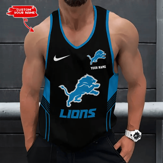 [SPECIAL OFFER] NEW CUSTOMIZED NFL04 DTL DETROIT LIONS UNISEX TANK TOP