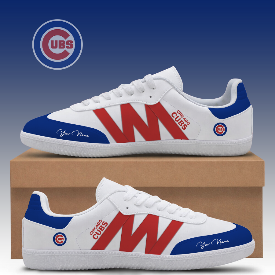 [FLASH SALE] NEW CUSTOMIZED MLB04 CCS CHICAGO CUBS CLASSIC SNEAKERS