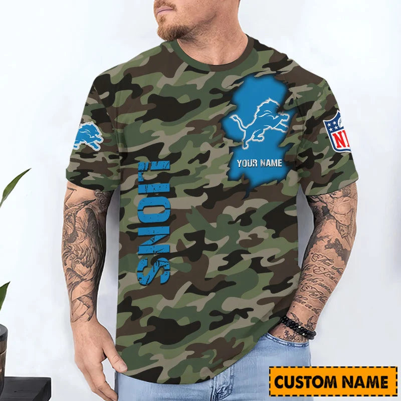 LIMITED EDITION - NEW CUSTOMIZED NFL04 DTL DETROIT LIONS T-SHIRT, POLO SHIRT, ZIP POLO SHIRT, SWEATSHIRT, HOODIE & ZIP HOODIE