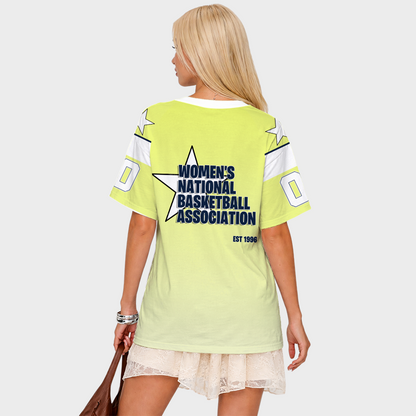 LIMITED EDITION - NEW CUSTOMIZED WNBA04 DLW DA WINGS V-NECK BASKETBALL JERSEY