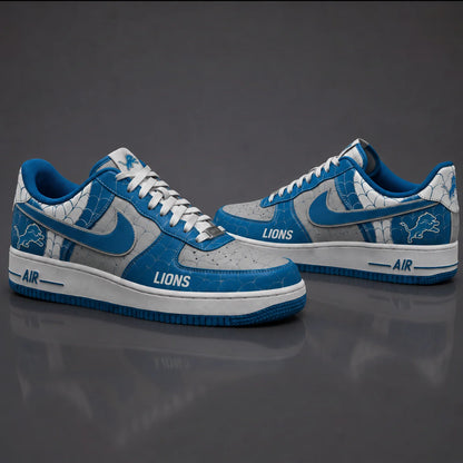 [SPECIAL OFFER] NEW CUSTOMIZED NFL04 DTL DETROIT LIONS x SPIDER AF1 SHOES