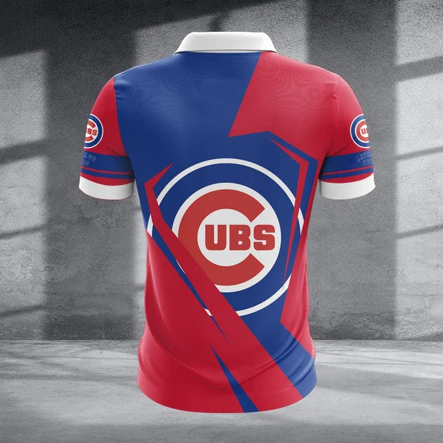 [FLASH SALE] NEW CUSTOMIZED MLB04 CCS CHICAGO CUBS ZIP POLO SHIRT