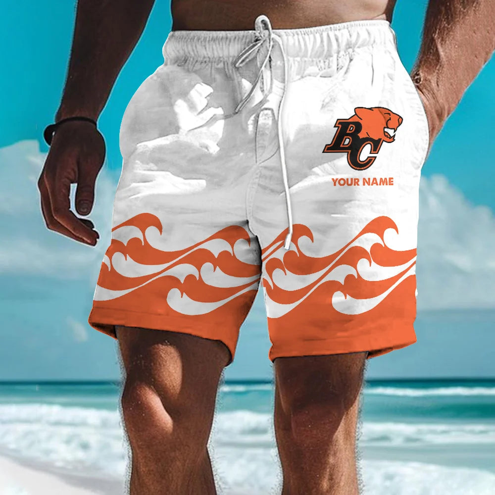 [FAN EXCLUSIVE] NEW CUSTOMIZED CFL05 BCL BC LIONS SHORT PANTS