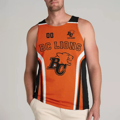 [FAN EXCLUSIVE] NEW CUSTOMIZED CFL05 BCL BC LIONS UNISEX TANK TOP