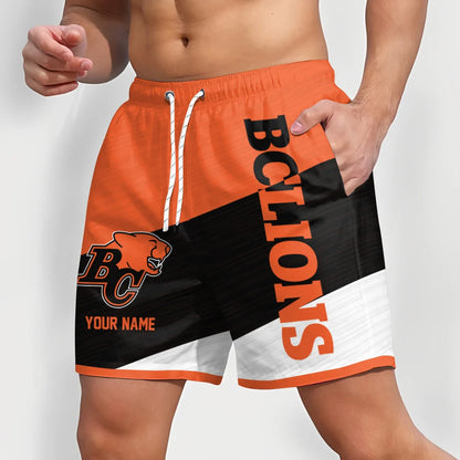 [FAN EXCLUSIVE] NEW CUSTOMIZED CFL05 BCL BC LIONS SHORT PANTS