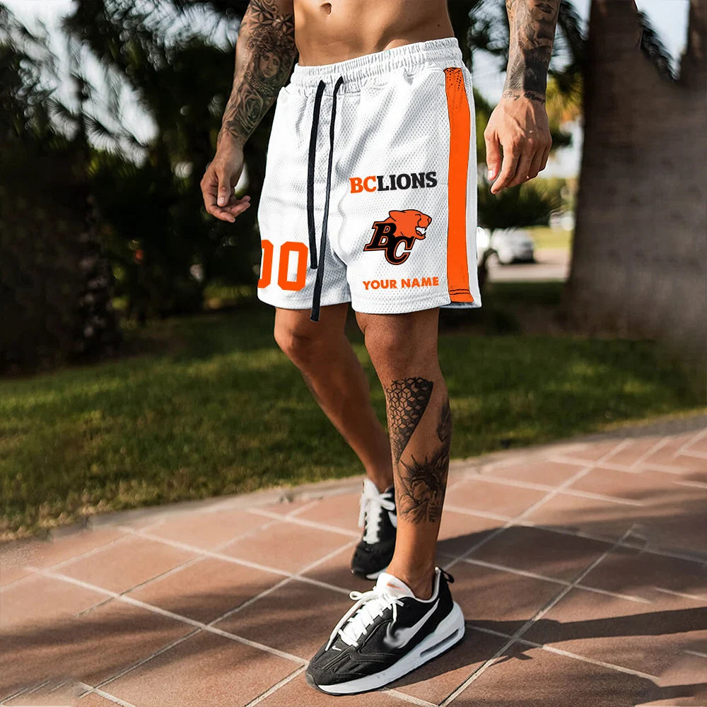 [FAN EXCLUSIVE] NEW CUSTOMIZED CFL05 BCL BC LIONS SHORT PANTS