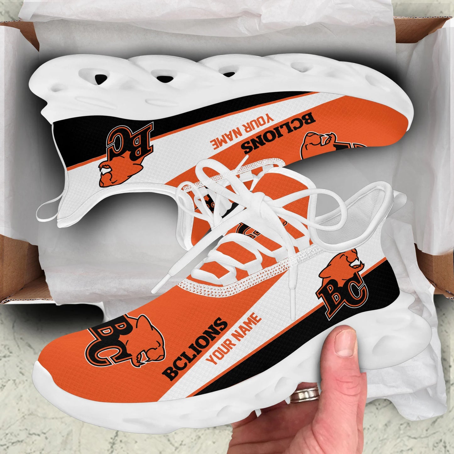 [FAN EXCLUSIVE] NEW CUSTOMIZED CFL05 BCL BC LIONS MAX SOUL SHOES