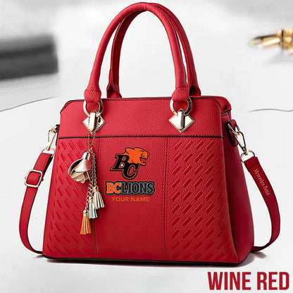 [FAN EXCLUSIVE] NEW CUSTOMIZED CFL05 BCL BC LIONS MULTICOLOR HANDBAG