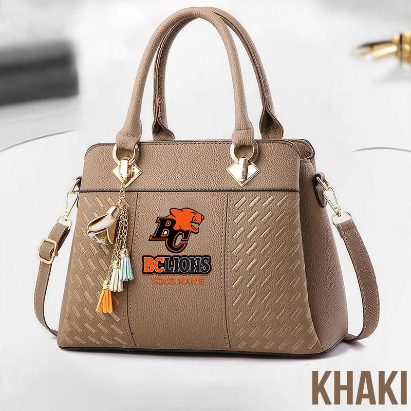 [FAN EXCLUSIVE] NEW CUSTOMIZED CFL05 BCL BC LIONS MULTICOLOR HANDBAG
