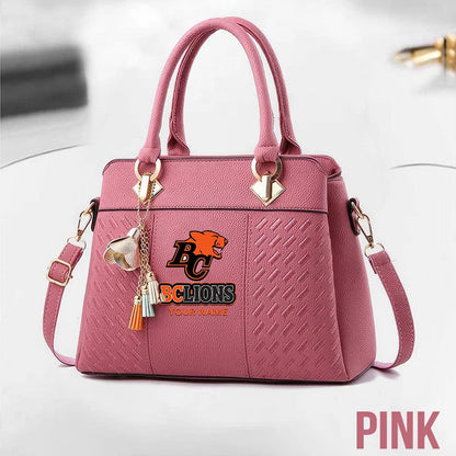 [FAN EXCLUSIVE] NEW CUSTOMIZED CFL05 BCL BC LIONS MULTICOLOR HANDBAG