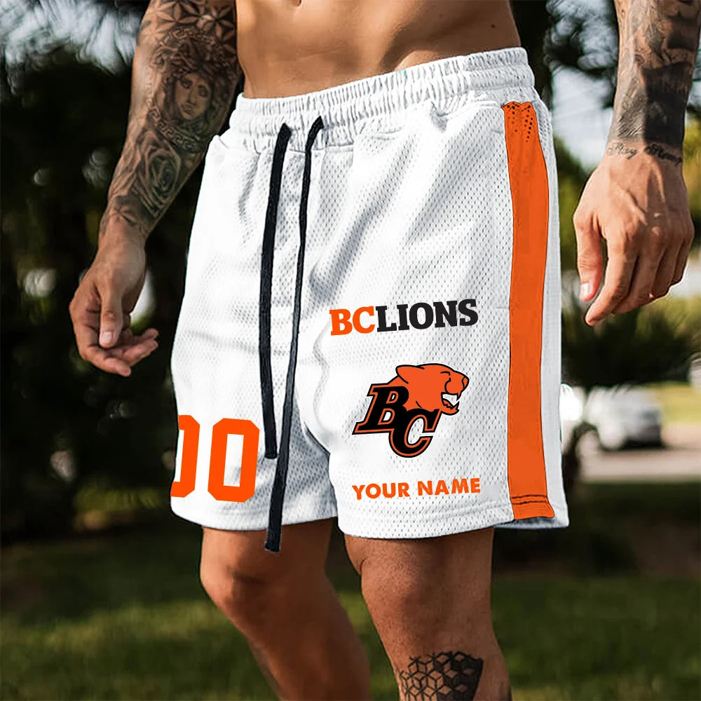 [FAN EXCLUSIVE] NEW CUSTOMIZED CFL05 BCL BC LIONS SHORT PANTS