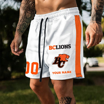 [FAN EXCLUSIVE] NEW CUSTOMIZED CFL05 BCL BC LIONS SHORT PANTS