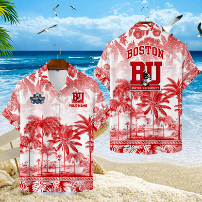 LIMITED EDITION - NEW CUSTOMIZED MFF05 BUT BOSTON UNIVERSITY TERRIERS UNISEX HAWAIIAN SHIRT
